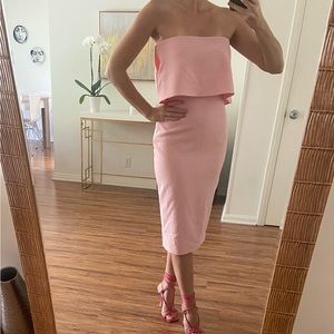 LIKELY- light pink strapless dress. Size 4